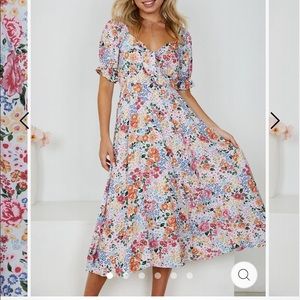 Esther & Co Midi Floral Dress